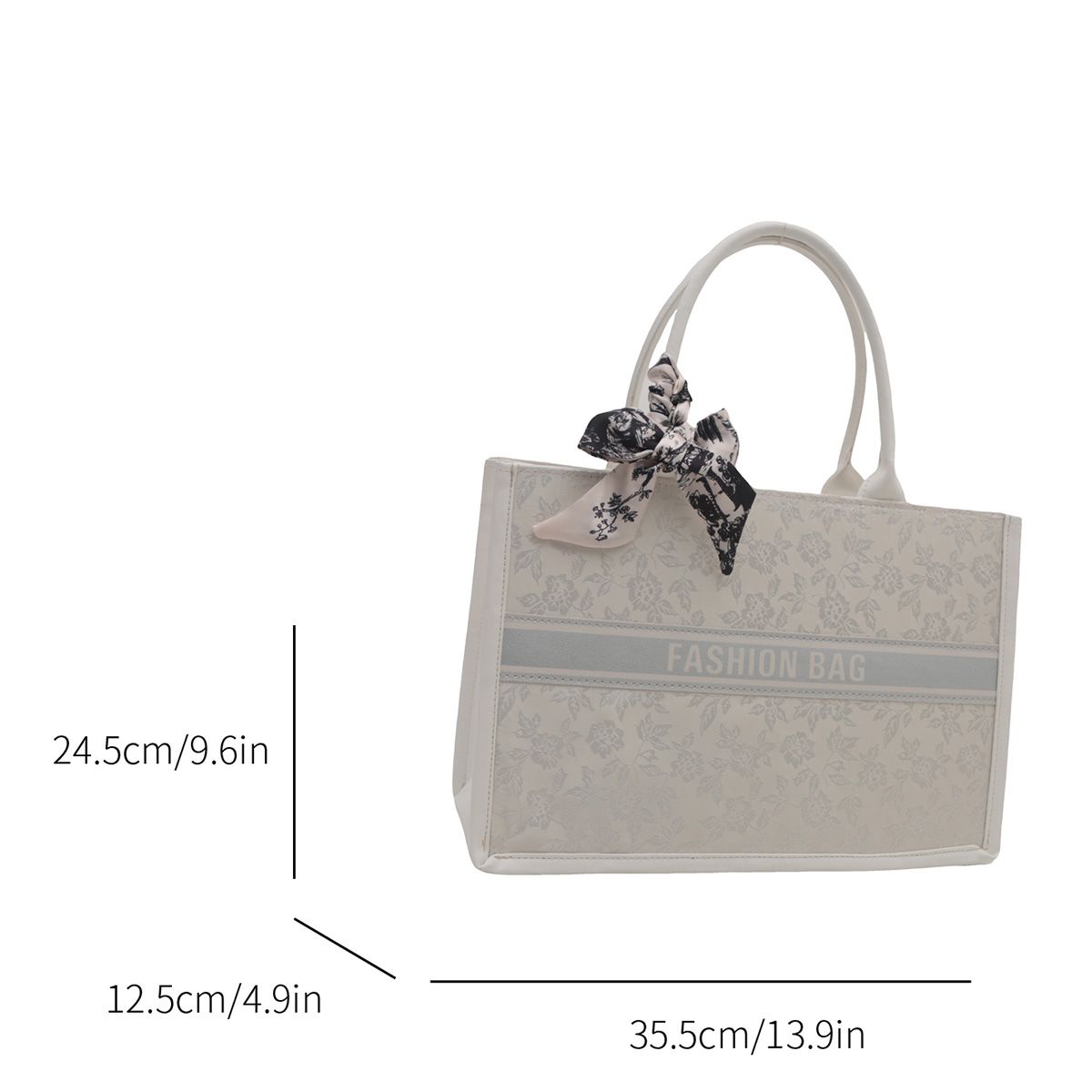 高級感あふれるエレガントな女性用トートバッグ、刺繍ブーケ柄P - Luxury Bags Shopping のレビューと価格