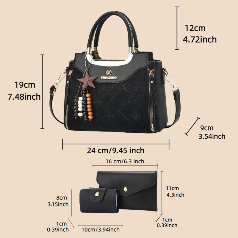 スタイリッシュな女性用ハンドバッグ、無地、高級感、大容量、カ - Luxury Bags Women のレビューと価格