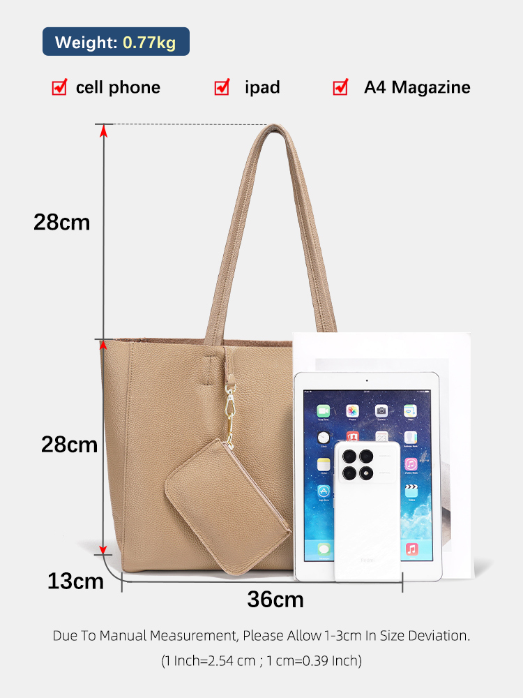 Zency 本革製大型トートバッグ ビーチハンドバッグ 高級 - Luxury Bags Shopping のレビューと価格